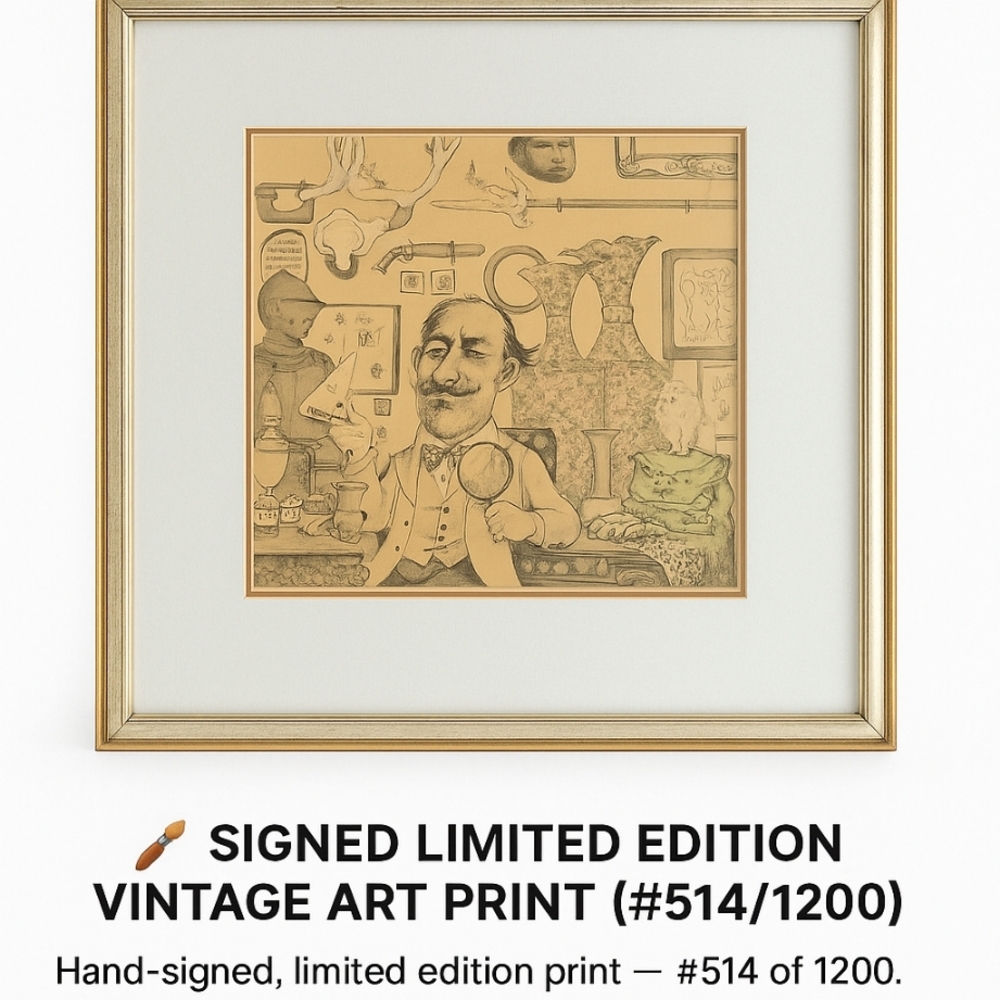 Charles Bragg “The Collector” – Signed & Numbered Limited Edition Lithograph